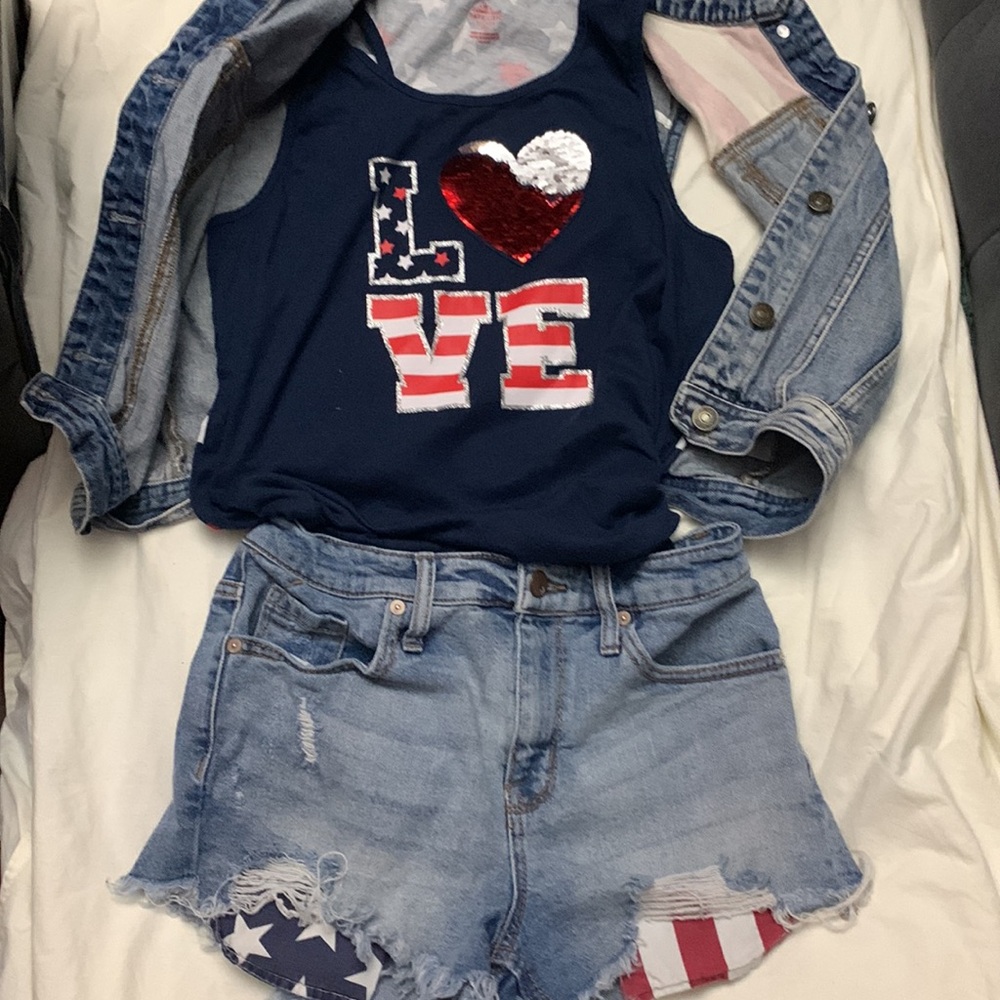 3 pcs. mix n match - 4th of July outfit - Picture 6 of 7